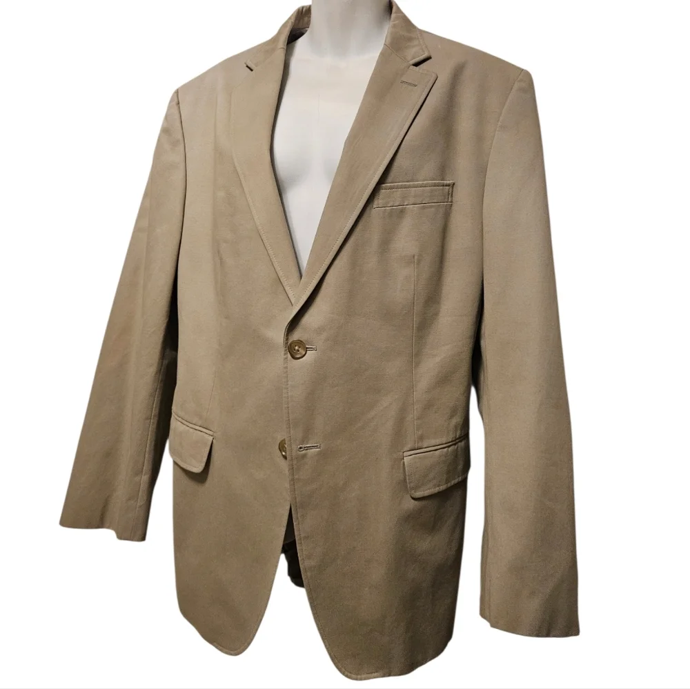 Banana Republic Tessuti di Sondrio chino modern fit blazer Sport Coat Jacket 44